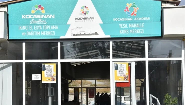 Kocasinan Belediyesi İkinci El Eşya Toplama ve Dağıtım Merkezi İhtiyaç Sahiplerine Yardım Ediyor